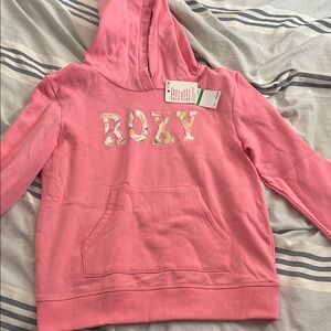 Roxy Pink Sweatshirt Soft Casual Hoodie